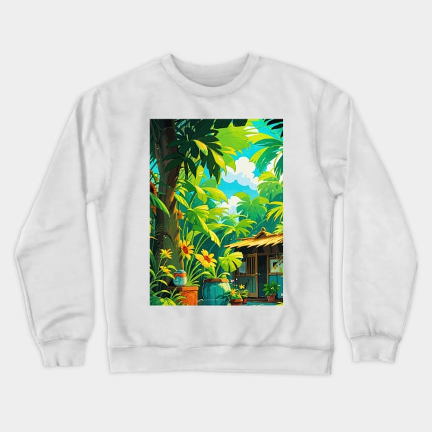 Barrel Pot Crewneck Sweatshirt by Naui Kev Art